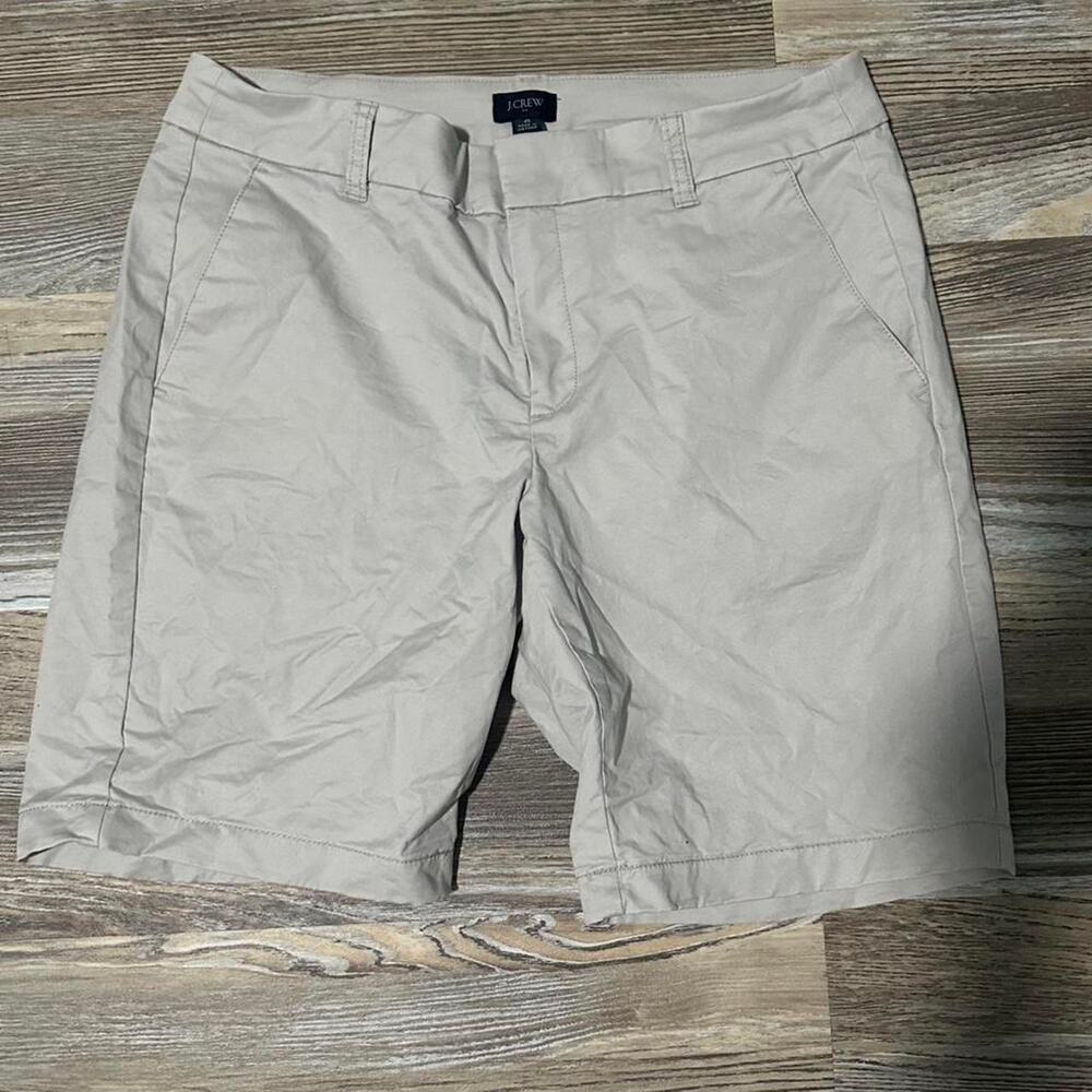 Jcrew tan chino shorts size
